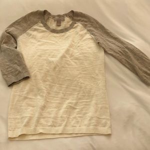 Banana republic 3/4 length cotton top